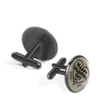 thumbnail image 2 of Valentine's Day Elegant Cufflink Set for Formal Attire, Made of Stainless Steel, Ideal for Weddings and Business Meetings, Includes Cufflinks and Shirt Clip, 2 of 6