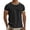 AB1449 Black, variant on Mens T-Shirts Solid Color Short Sleeve Crew Neck Tops Breathable Comfortable Man Summer Vacation Party Outfits Coffee Size Xxxl