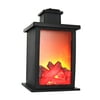Hanging Led Retro Lantern Light Lawn Outdoor Battery Operated Fireplace Flame