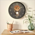 thumbnail image 2 of Unique Bargains Silent Non Ticking Battery Operated  Wall Clock Gold Pattern 4, 2 of 6