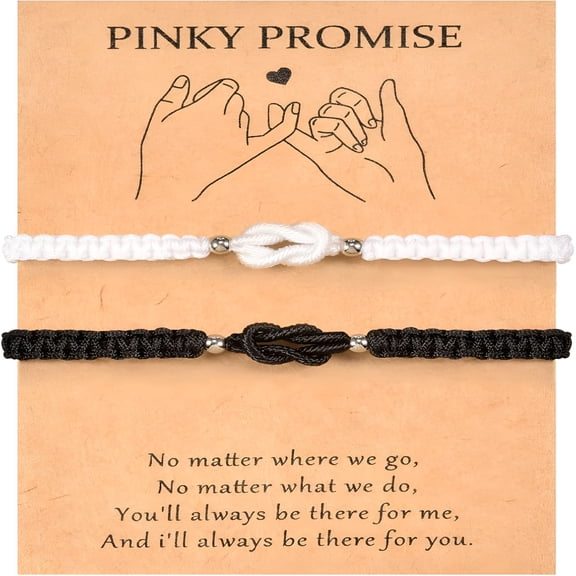 DESIGNICE Matching Bracelets for Couple Anniversary for Him and Her Long Distance Relationship Bracelets for Girlfriend Boyfriend Cross Knot