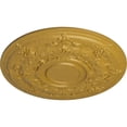 thumbnail image 3 of 29 1/4"OD x 2"P Darnay Ceiling Medallion (Fits Canopies up to 7 1/4"), Hand-Painted Iridescent Gold, 3 of 6