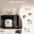 thumbnail image 3 of Gaderth Dog-Proof Large Cat Litter Box Enclosure with Scratch Pad,  Multi-Functional Indoor Cat House, Large Automatic Litter Box Furniture for Placing Self-Cleaning Litter Box, 3 of 6