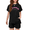 Letter La, variant on Arshiner Girls 2 Piece Outfit Summer Short Sleeve Loose Fit T-Shirt and Shorts Set Casual Activewear High-Low Hem Sweatshirt