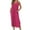 Hot Pink, variant on Elainilye Fashion Dresses for Women 2024 Casual Solid Floral Printed Sleeveless Split Knee-High Dress Long Dress with Pocket,Blue