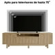 thumbnail image 5 of VERDALAY Mueble para TV con 2 puertas Soporte para TV Organizador para televisión Mueble para TV de madera con tira de luz Soporte para TV de madera con patas altas Consola para TV, roble, 5 of 16