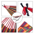 thumbnail image 4 of Hammock with Stand, Brazilian Style Hammock Bed with 8.6ft Heavy Duty Steel Stand and Carrying Bag, Portable Double Hammock for Patio Balcony Deck Indoor Outdoor, Max Load 330lbs, Easy Set Up, K2197, 4 of 9