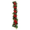thumbnail image 6 of Christmas Velvet Bow Pine Cone Garland 59 Inch Decorative Rope for Staircase Mantel Holiday Decor(Multicolor), 6 of 6