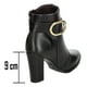 thumbnail image 3 of Botines Beira Rio Mujer Negro Casual Tacón 9cm negro 22 MX, 3 of 10