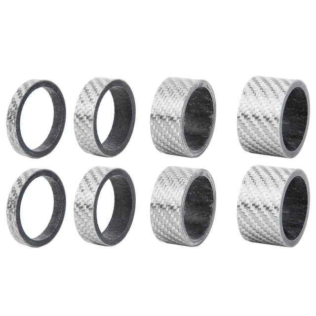 Carbon Fiber Bicycle Headset Stem Spacer Set Lightweight Durable for Road Bicycles