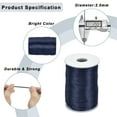 thumbnail image 2 of Uxcell Nylon Satin Cord 2.5mm, 109 Yard Nylon String for Bracelet Braided Thread - Navy Blue, 2 of 7