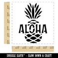 thumbnail image 2 of Aloha Pineapple Tropical Fruit Hawaii Self-Inking Rubber Stamp Ink Stamper - Black Ink - Large 1-1/2 Inch, 2 of 7