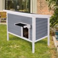thumbnail image 2 of Outdoor Cat House Weatherproof Insulated Cat Houses for Outdoor Cats Large Feral Cat House Shelter Outdoor for Winter with All-Round Foam, 2 of 9