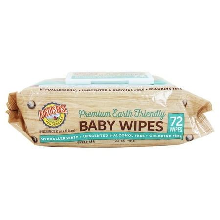 Earth's Best Chlorine Free Baby Wipes Refill (72 count)