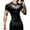Black-4, variant on Y2k Men's Athletic Compression Shirt Gothic Graphic Compression Shirt Round Neck Short Sleeve Gym Quick Dry Lightweight Workout Tee