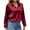Wine, variant on tarylea Business Casual Tops for Women Lapel Button down Shirts Chest Pocket Long Sleeve Tops Work Office Shirts