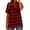 #044-Red, variant on Women's Plaid Shirt Button Down Plaid Flannel Shirt Red and Black Shirt