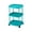 Blue, variant on Gumesh 3 Tier Rolling Cart with Wheels for Under Desk Storage & Pantry Storage, Kitchen Utility Cart for Small Space, Laundry Room Organization Side Table ,White