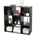 thumbnail image 4 of ZENY 9 Cubes Wooden Cube Organizer Bookcase Cubecials Cabinet Storage (Dark Brown), 4 of 9