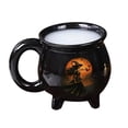 thumbnail image 6 of Ceramic Mug Halloween Cauldron Cup with Footed Base Holiday Print Coffee Mug Gift for Adults Teens Tabletop Decor by PALIFEUR, 6 of 6