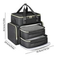 thumbnail image 3 of Nail Polish Storage Bag with Removable Dividers - Double Layer Organizer Case Holds 60+ Bottles for Salon, Travel and Home Use, 3 of 6