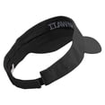 thumbnail image 3 of Hawaii Script Embroidered Pro Style Cotton Twill Washed Visor - Black OSFM, 3 of 5