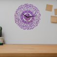 thumbnail image 4 of Reloj de pared de con caligrafía islámica, funciona con pilas, arte de pared musulmán, relojes colgantes, sala de estar, habitación de niños, Violeta Baoblaze Reloj de pared, 4 of 8