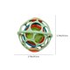 thumbnail image 2 of Juguete de fuerza de agarre de pelota con agarre de mano | Sonajero sensorial | Campana relajante | Entrenamiento de agarre | Diseño hueco | 9,5 cm de diámetro | Material ecológico | Verde Beige, 2 of 5