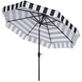 thumbnail image 4 of Safavieh PAT8003A Collection Extérieure Elsa Fashion Line Parasol à Inclinaison Automatique, 9 Pieds, Noir/blanc, 4 of 4