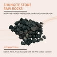 thumbnail image 4 of Raw Shungite Stone 0.3-1mm Rock Premium Natural Mineral from Russia for Water Purification, Sacred Meditation, Energy Generation, Healing, and Chakra Balancing (2lb (900g)), 4 of 6