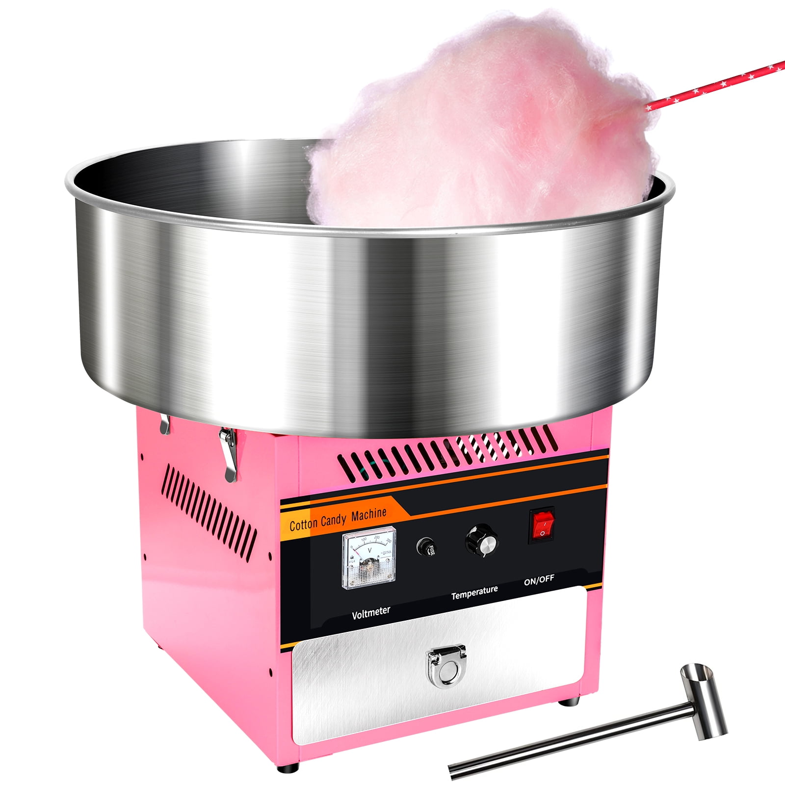 LIANQIAN 980W Cotton Candy Machine,Electric Cotton Candy Maker With Stainless Steel Bowl,Sugar