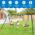 thumbnail image 5 of Gymax 3-in-1 Kids Swing Set 660 LBS Carbon Steel Swing Frame w/ Belt Swing for Toddlers, 5 of 10