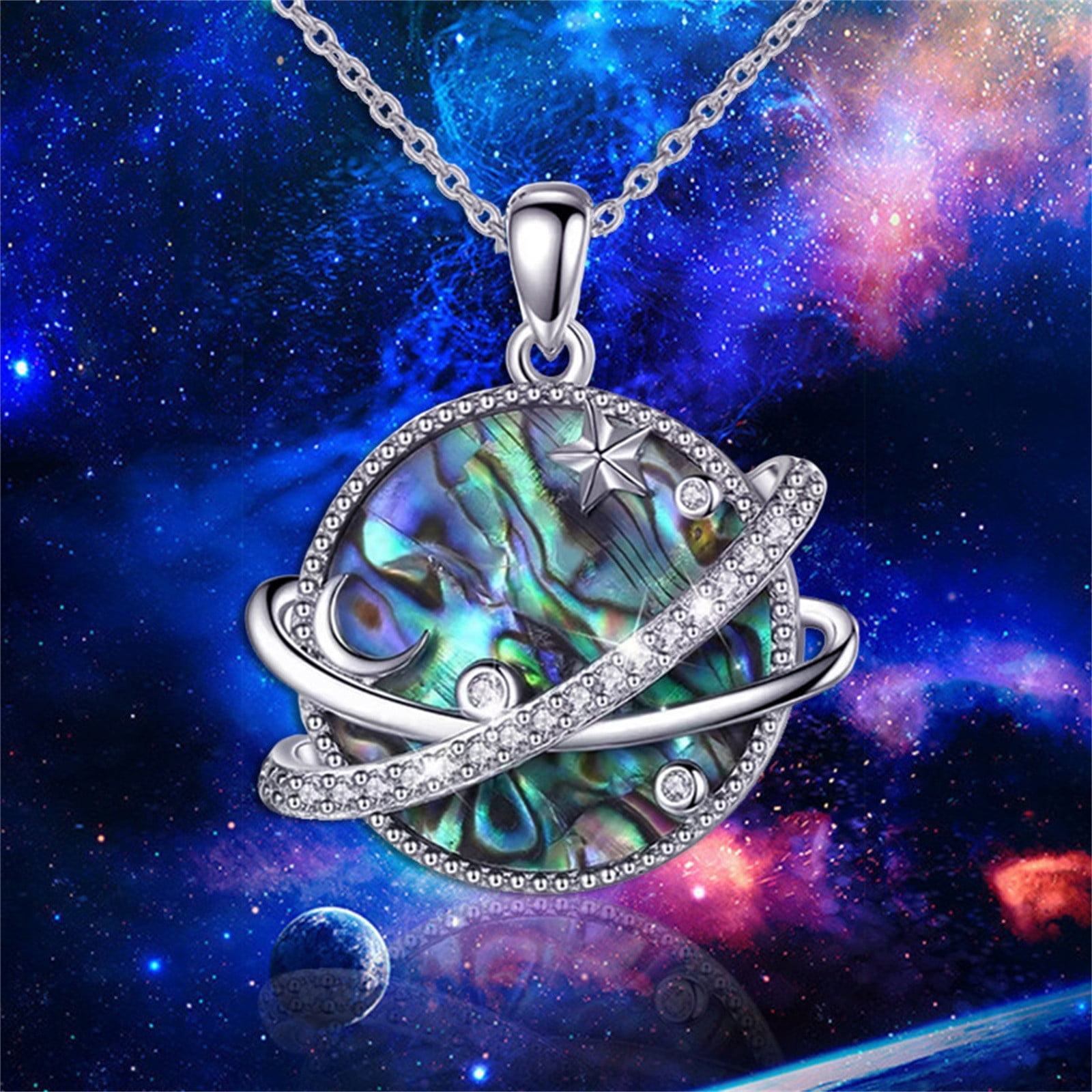 Cute moon necklace outlet