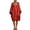 Red, variant on Women's Dolman Sleeve Kaftan Dress, Cotton Linen V Neck Oversized Mini Dresses, Loose Fit Batwing Summer Beach Vacation Shift Tunic Sundress with Pockets