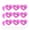 Clear, variant on Cute Kawaii Rainbow Unicorn Chibi Heart Shaped Planner Calendar Scrapbook Craft Stickers