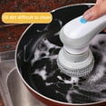 thumbnail image 6 of Electric Rechargeable Cleaning Tools,Grout Brush, Electric Cleaning Brush With 3 Brush Heads,Suitable For Bathroom Wall Tiles Floor Bathtub Kitchen, Kitchen Cleaning Supplies, 6 of 9