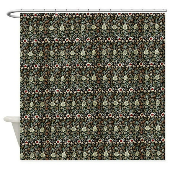 CafePress - Morris Evenlode With Repeats - Unique Fabric Shower Curtain 70" x 72"