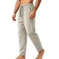 thumbnail image 2 of Eltusu Men's Athletic Pants, Workout Straight Legs Elastic Waist Gym Active Pants Khaki Size 2XL, 2 of 4