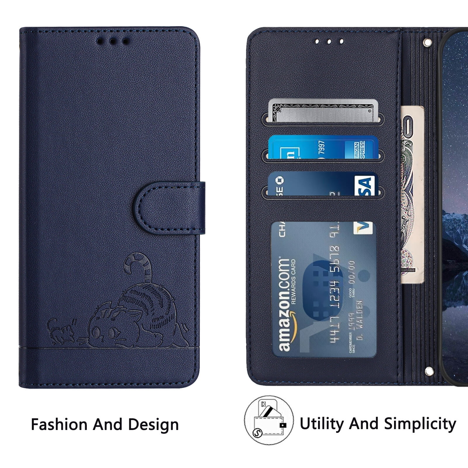 Motorola MOTO G Stylus 2021 4G Case ,Cat PU Leather Crossbody