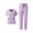 26# Purple, variant on Women's Solid Stretch Medical Uniform Scrub Set V Neck Top Cargo Straight Leg Jogger Pants Royal Blue S