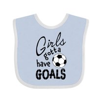 Inktastic Girls Gotta Have Goals Soccer Girls Baby Bib