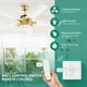 thumbnail image 5 of Ventilador de techo YITAHOME de 52 pulgadas con luz LED blanca dorada, 5 of 9