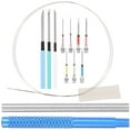 thumbnail image 6 of FENGGUIQU 2 Sets Assorted Color Metal Punch Needle Embroidery Kits for Beginners, Craft Tools for Needlework Projects, 6 of 6
