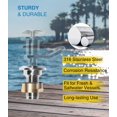 thumbnail image 3 of sixcow 3/8'' Quick Release Boat Fender Receiver - Marine Stainless Steel Quick-Release Boat Fender Receiver Lock, 3 of 5