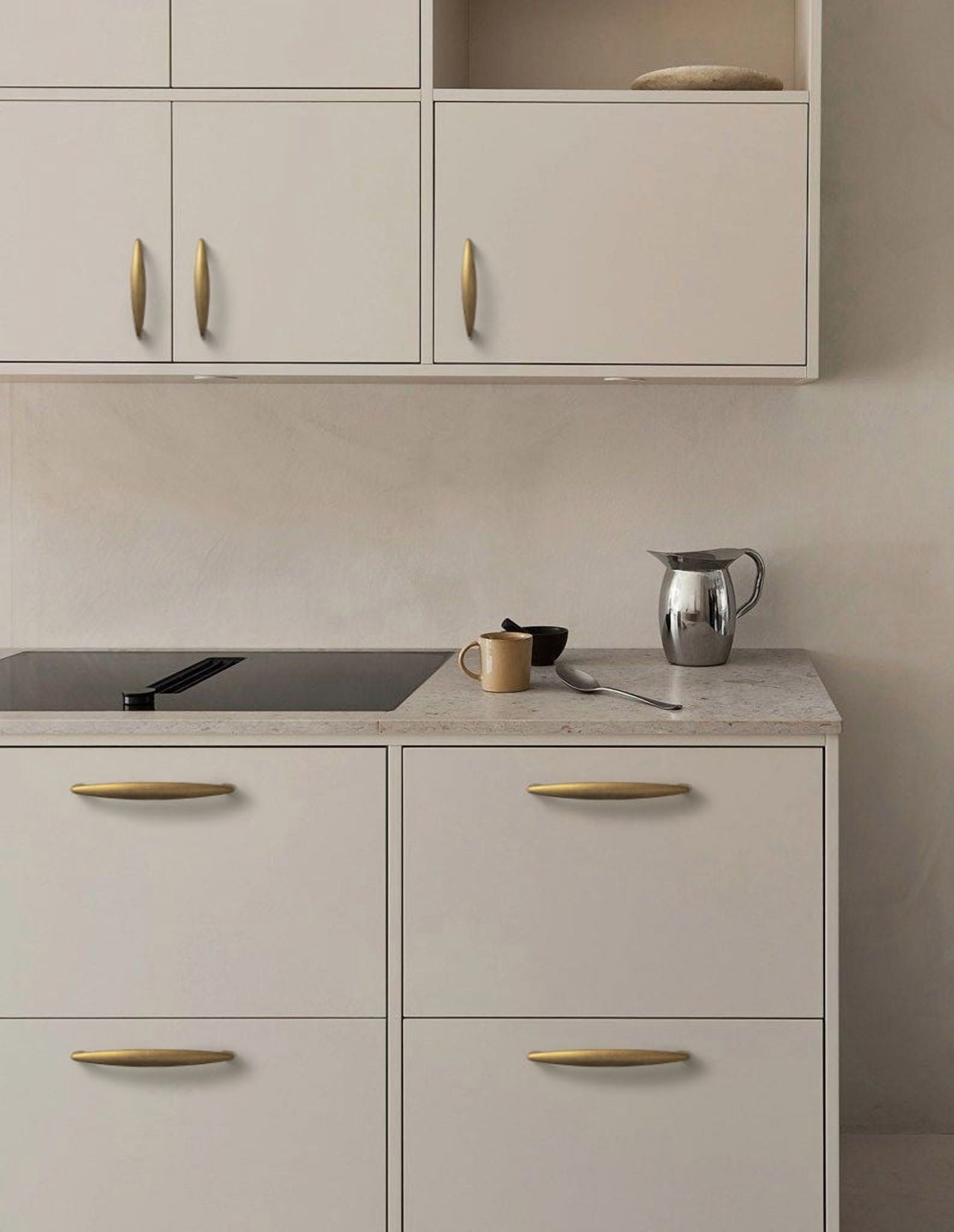 Goo-Ki 24 Pack 3 Inches Center to Center Antique Brass Cabinet Pulls, Zinc Alloy Drawer Cabinet Handles for Bar Cupboard Closet Wardrobe