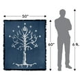 thumbnail image 2 of The Lord of The Rings Blanket, 50'x60' Tree of Gondor Woven Tapestry Cotton Blend Fringed Throw Blanket, 2 of 6