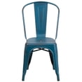 thumbnail image 4 of Bowery Hill Metal Dining Chair in Distressed Kelly Blue, 4 of 4