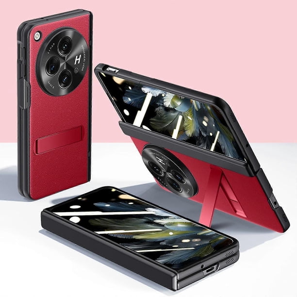 For Oneplus Open Case With Privacy Screen Protector Hinge Protection, Luxury Protective Slim For Oneplus Open Cover With Kickstand