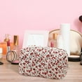 thumbnail image 4 of HILABEE Cosmetic Bag Cosmetic Organizer Floral Printed Lady Portable Multipurpose Travel Red, 4 of 9