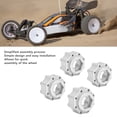 thumbnail image 4 of 4pcs 17mm Hexagonal Léger Alliage d'Aluminium Fin Usiné Pneu Hexagonal Combineur pour Accessoires RC, 4 of 8